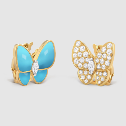Two Butterfly earrings